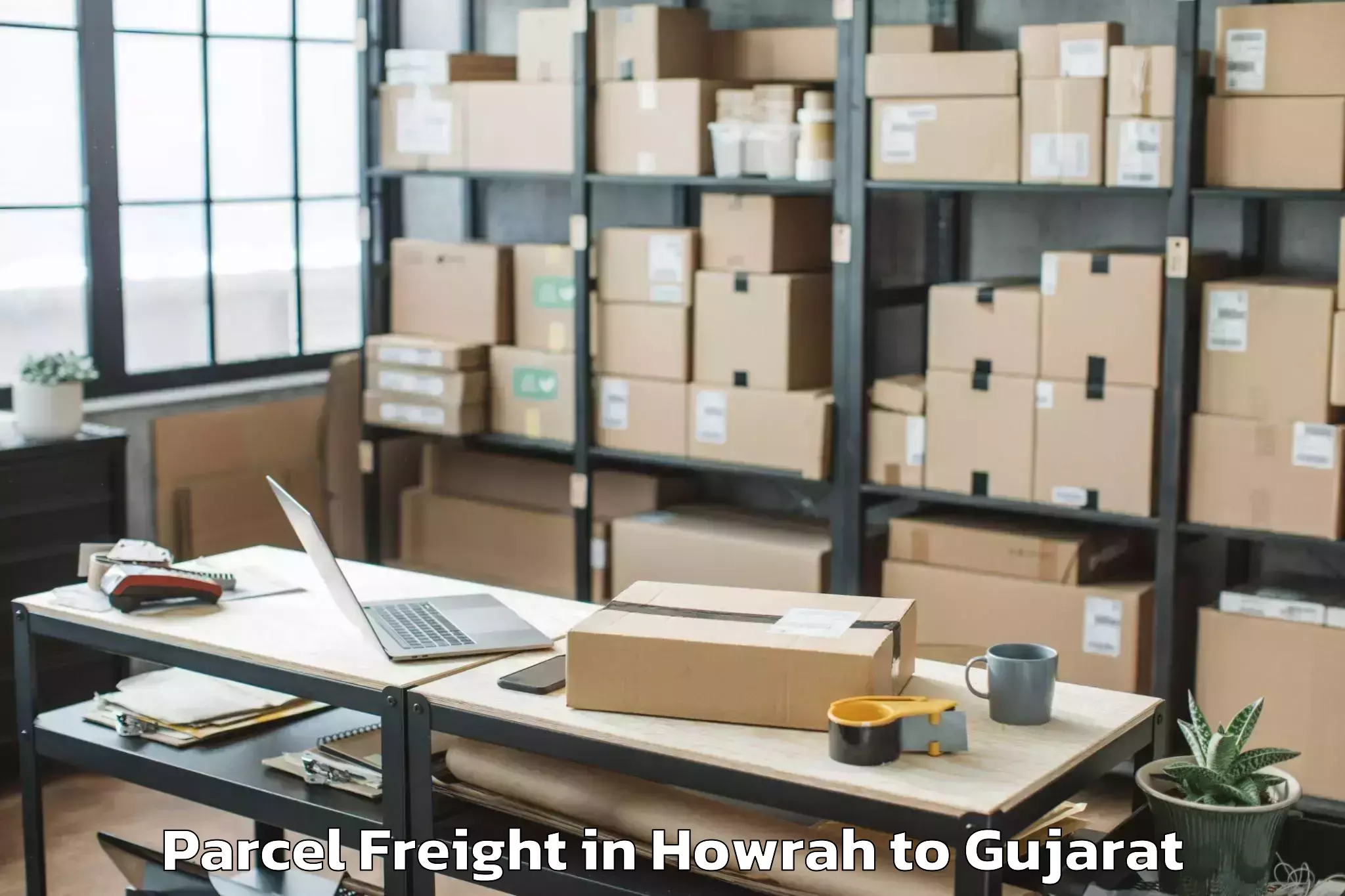 Affordable Howrah to Anjar Parcel Freight